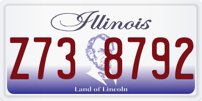 IL license plate Z738792
