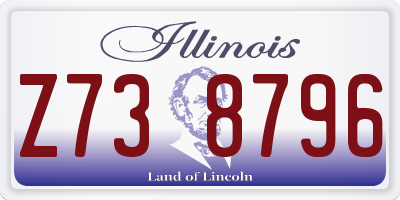 IL license plate Z738796