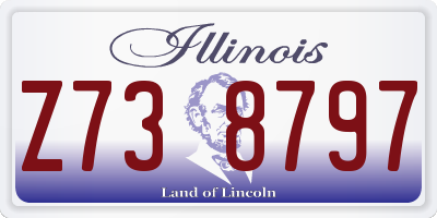 IL license plate Z738797