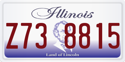 IL license plate Z738815