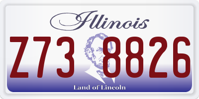 IL license plate Z738826