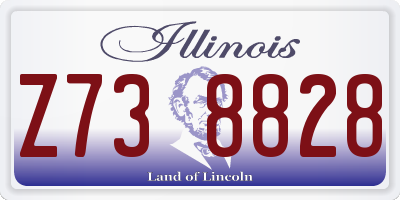 IL license plate Z738828