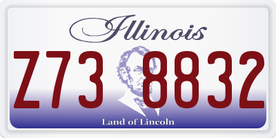 IL license plate Z738832