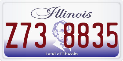 IL license plate Z738835