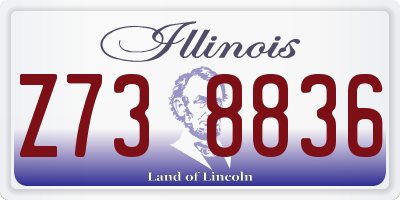 IL license plate Z738836
