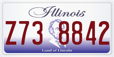 IL license plate Z738842