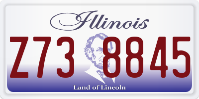 IL license plate Z738845