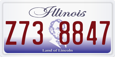 IL license plate Z738847