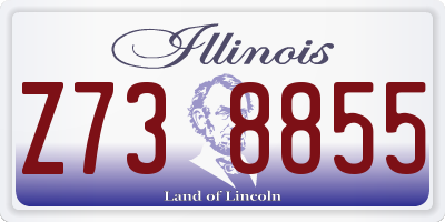 IL license plate Z738855
