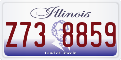 IL license plate Z738859