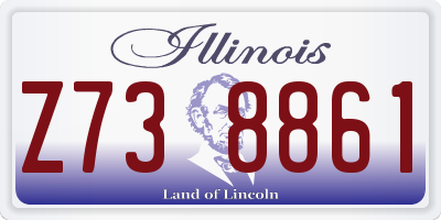 IL license plate Z738861