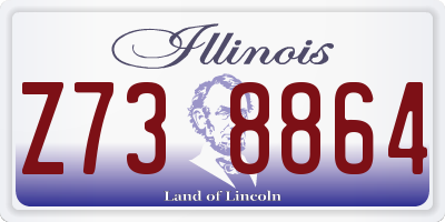 IL license plate Z738864