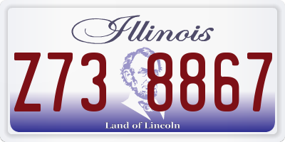 IL license plate Z738867