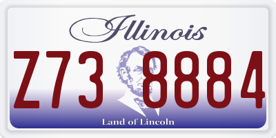 IL license plate Z738884