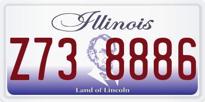 IL license plate Z738886
