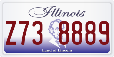 IL license plate Z738889