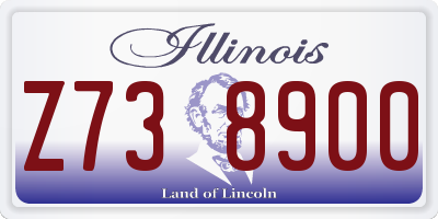 IL license plate Z738900