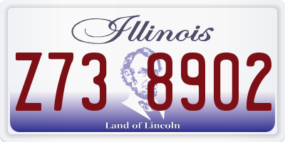 IL license plate Z738902