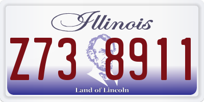 IL license plate Z738911