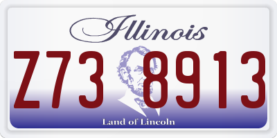 IL license plate Z738913