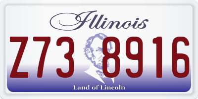 IL license plate Z738916