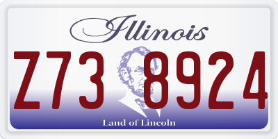 IL license plate Z738924