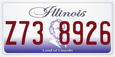 IL license plate Z738926