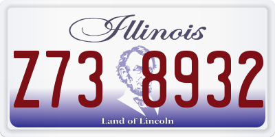 IL license plate Z738932