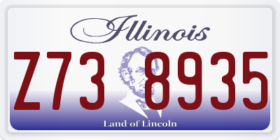 IL license plate Z738935