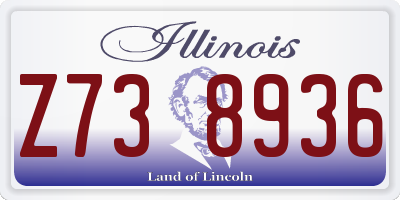IL license plate Z738936