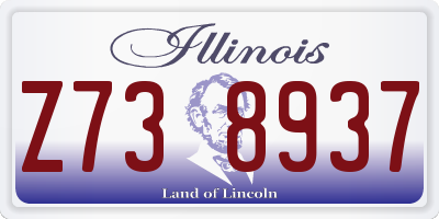 IL license plate Z738937