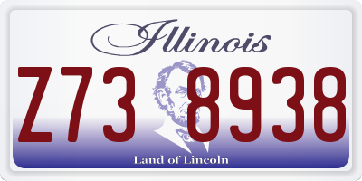 IL license plate Z738938