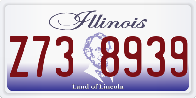 IL license plate Z738939
