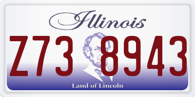 IL license plate Z738943