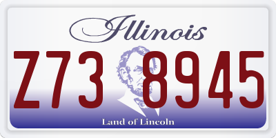 IL license plate Z738945