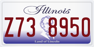 IL license plate Z738950