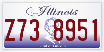 IL license plate Z738951