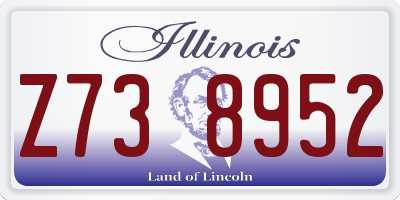 IL license plate Z738952