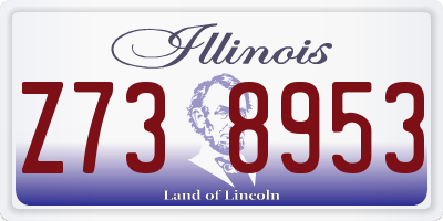 IL license plate Z738953