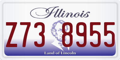 IL license plate Z738955