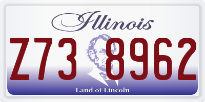 IL license plate Z738962
