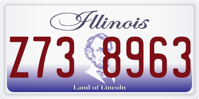 IL license plate Z738963