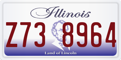 IL license plate Z738964