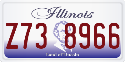 IL license plate Z738966