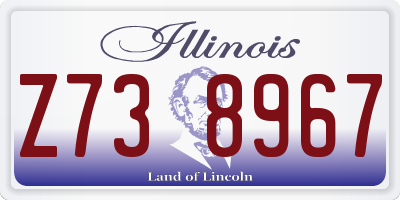 IL license plate Z738967