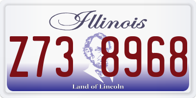 IL license plate Z738968