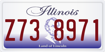 IL license plate Z738971