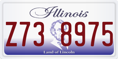 IL license plate Z738975