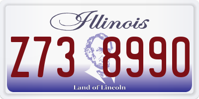 IL license plate Z738990