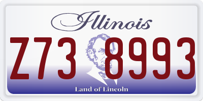 IL license plate Z738993
